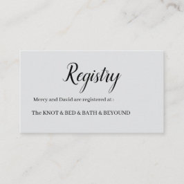 Minimalist  informatiekaartje