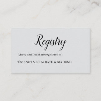 Minimalist informatiekaartje