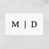 Minimalist  informatiekaartje (Achterkant)