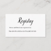 Minimalist informatiekaartje (Voorkant)