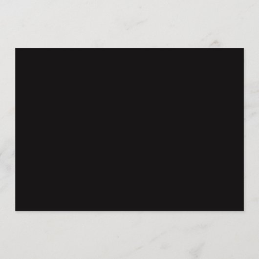 Minimalist Ink Black Border Personalized Script Notitiekaartje (Achterkant)