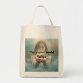 Minimalist Inspirational Canvas Tote Bag (Voorkant)