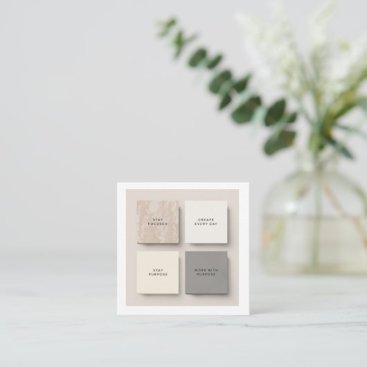 Minimalist Inspirational Notes | Modern Of Notitiekaartje (Staand voorkant)