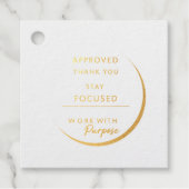 Minimalist Inspirational Stamp | Modern Office & H Bedankjes Labels (Voorkant)