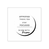 Minimalist Inspirational Stamp | Modern Office & H Rubberstempel (Afrduk)