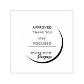 Minimalist Inspirational Stamp | Modern Office & H Zelfinktende Stempel (Design)