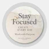 Minimalist Inspirational Sticker | Modern Office A (Voorkant)