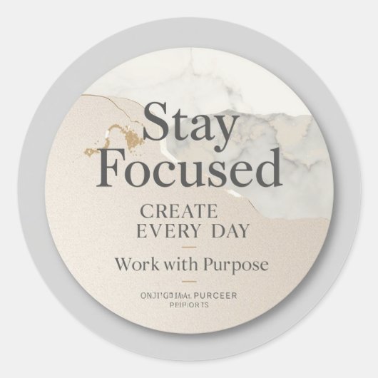 Minimalist Inspirational Sticker | Modern Office A (Voorkant)