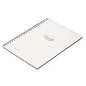 Minimalist Introvert line art Notebook Notitieboek (Linkerzijde)