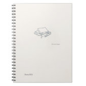 Minimalist Introvert line art Notebook Notitieboek (Voorkant)