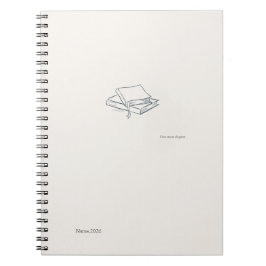 Minimalist Introvert line art Notebook Notitieboek