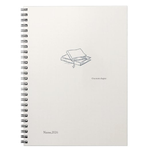 Minimalist Introvert line art Notebook Notitieboek (Voorkant)