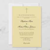 MINIMALIST Island Citrus Cross Formal Wedding Kaart (Voorkant)