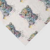 Minimalist Ivory Watercolor Leopard Pattern Tissuepapier (Detail)