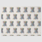 Minimalist Ivory Watercolor Leopard Pattern Tissuepapier (Voorkant)