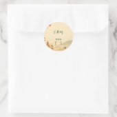 Minimalist Japanese Cherry Blossom Wedding Sticker (Tas)