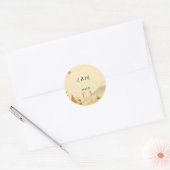 Minimalist Japanese Cherry Blossom Wedding Sticker (Envelop)
