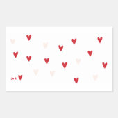 Minimalist “Je t’❤️” Mug Rechthoekige Sticker (Voorkant)