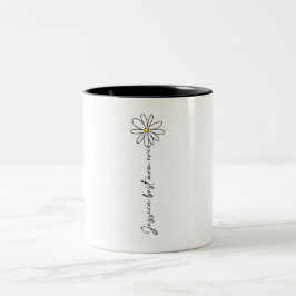 Minimalist Jessica Best Mom Ever Flower Mug Tweekleurige Koffiemok