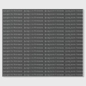 Minimalist Jet Black Plain Elegant Modern Cadeaupapier (Vlak)