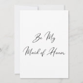 Minimalist, jij bent mijn Maid of Honor-Kaart Kaart (Achterkant)