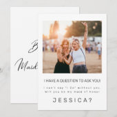 Minimalist, jij bent mijn Maid of Honor-Kaart Kaart (Voorkant / Achterkant)