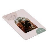 Minimalist Joy Holiday Foto | Moderne kerst Magneet (Rechterzijde)