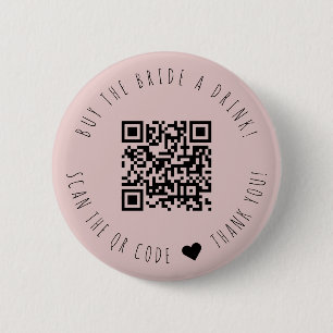 Minimalist koopt de bride een Drink QR-code Button