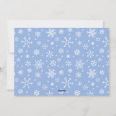 Minimalist laat het sneeuwen Multi Photo Merry Chr Feestdagenkaart (Achterkant)