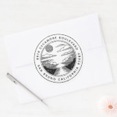 Minimalist Landscape Return Address Labels Custom (Envelop)