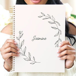 Minimalist Laurel Wreath Aangepaste naam Planner