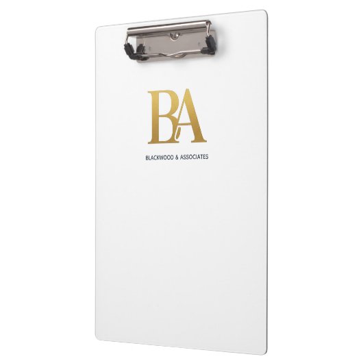 Minimalist Law Firm Monogram Clipboard Klembord (Links)