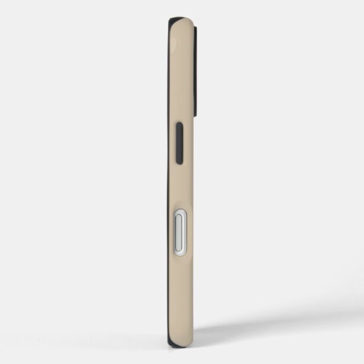 Minimalist Light Brown Personalized Name Case-Mate iPhone Case (Achterkant / Rechts)