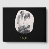 Minimalist Line Art Couple illustration  Wedding  Gastenboek (Achterkant)