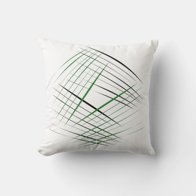 Minimalist Line Art Decorative Pillow – 16x16 Mode Kussen (Voorkant)