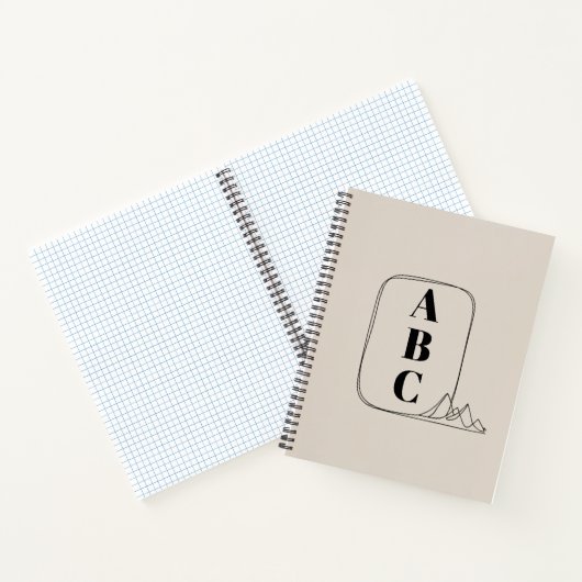 Minimalist Line Art Frame Notitieboek (Binnen)