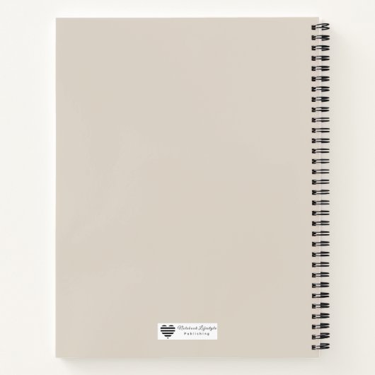 Minimalist Line Art Frame Notitieboek (Achterkant)