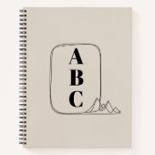 Minimalist Line Art Frame Notitieboek (Voorkant)