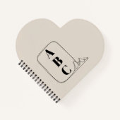 Minimalist Line Art Frame Notitieboek (Voorkant)