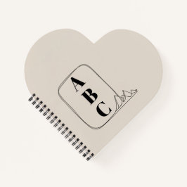 Minimalist Line Art Frame  Notitieboek