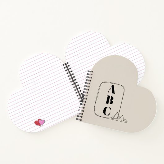 Minimalist Line Art Frame  Notitieboek (Binnen)