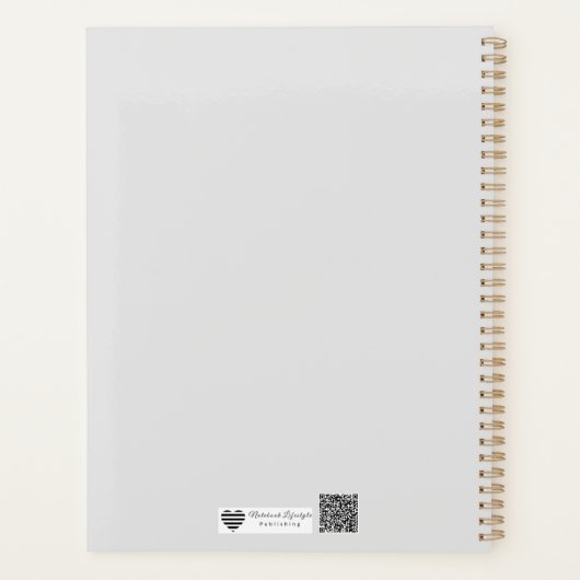 Minimalist Line Art Frame Planner (Achterkant)