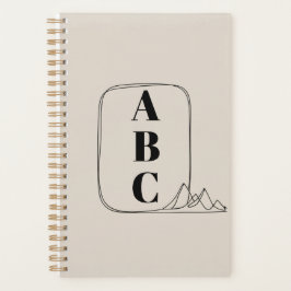 Minimalist Line Art Frame  Planner