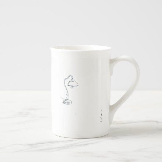 Minimalist Line Art Introvert Coffee Mug Porselein Kop (Rechts)