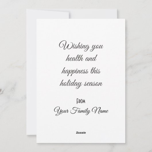 Minimalist Line Art Reindeer Season's Groeten Feestdagenkaart (Achterkant)