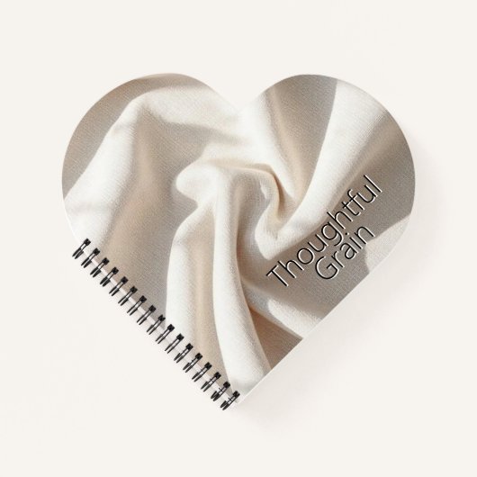 Minimalist Linen Weave | Natural Textured Fabric Notitieboek (Voorkant)