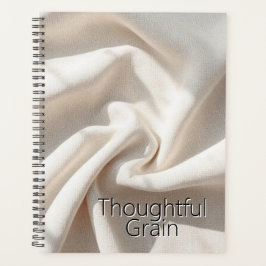 Minimalist Linen Weave | Natural Textured Fabric Planner