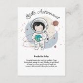 Minimalist Little Astronaut Baby shower Informatiekaartje (Voorkant)