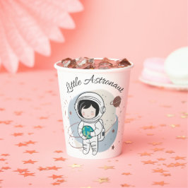 Minimalist Little Astronaut Baby shower Papieren Bekers