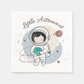 Minimalist Little Astronaut Baby shower Servet (Voorkant)
